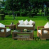 Bàn Ghế Sofa Mây Nhựa HNSF09