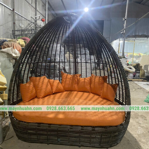 Giường hồ bơi mây nhựa BB026