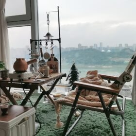 bàn ghế gấp gọn ban công