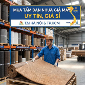 tấm đan nhựa giả mây giá sỉ