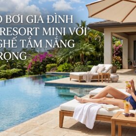 lựa chọn ghế tắm nắng hồ bơi cho gia đình