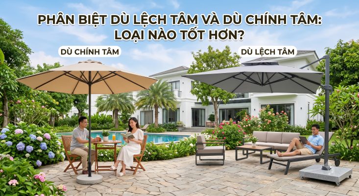 phân biệt ô dù chính tâm lệch tâm