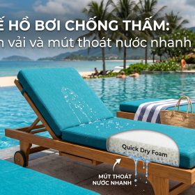 cách chọn vỏ đệm ghế hồ bơi