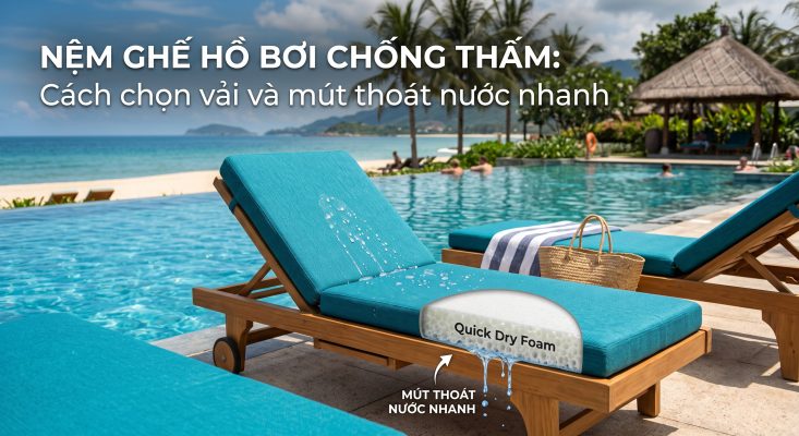 cách chọn vỏ đệm ghế hồ bơi