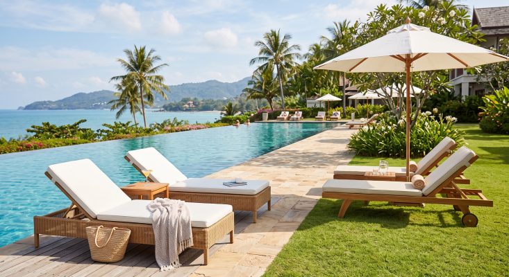 Cách chọn ghế tắm nắng cho hồ bơi, khách sạn, villa, resort